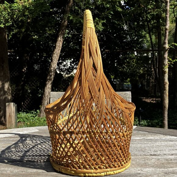 ✨Vintage Handwoven Basket with Handle - Picture 4 of 8